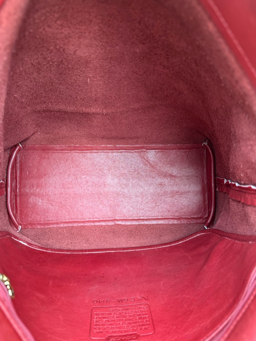 🦀Vintage Coach Red Lafayette Tote Bag 4140 🦀 - Picture 6 of 7